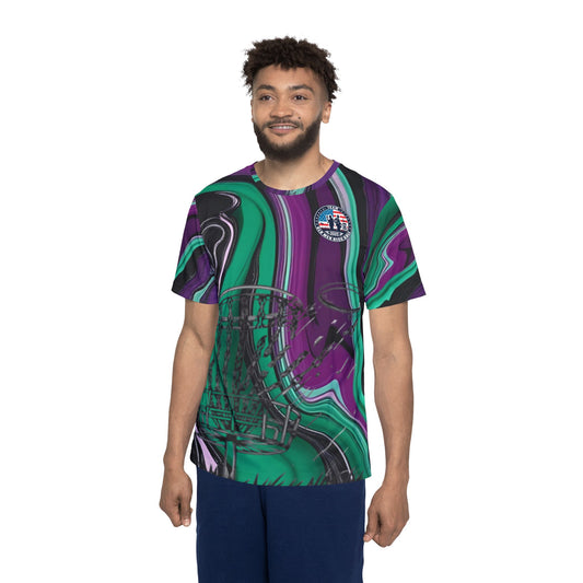 Green and Purple Men's Disc Golf Jersey