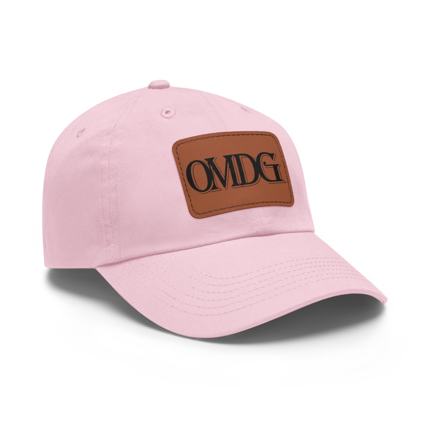 OMDG Black Lettering Leather - Casual and Trendy Accessory for Everyday Wear