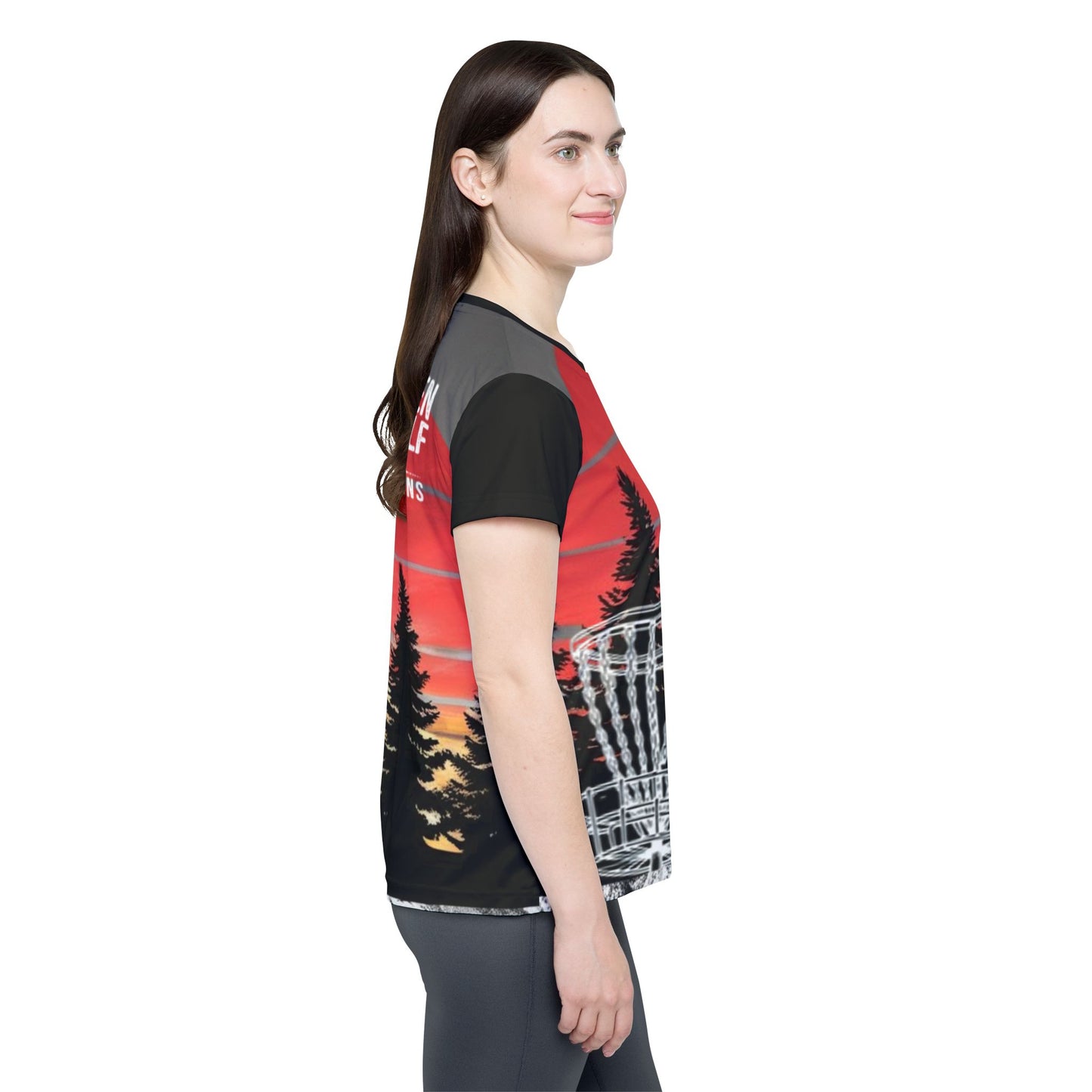 Trees and Sunset Women's Disc Golf Jersey