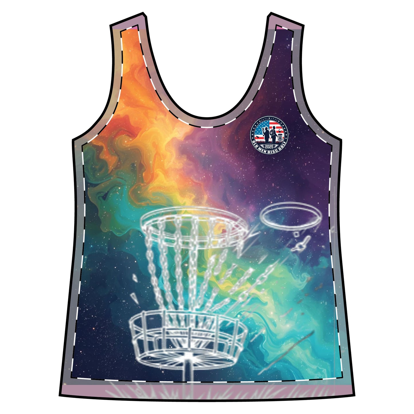 Colorful Galaxy Women's Sporty Racerback Tank