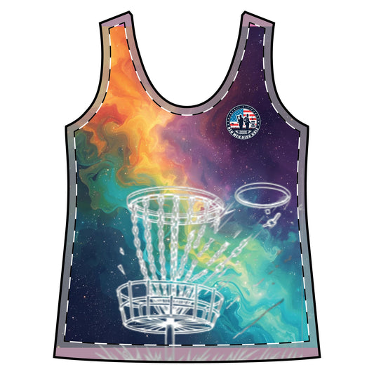 Colorful Galaxy Women's Sporty Racerback Tank