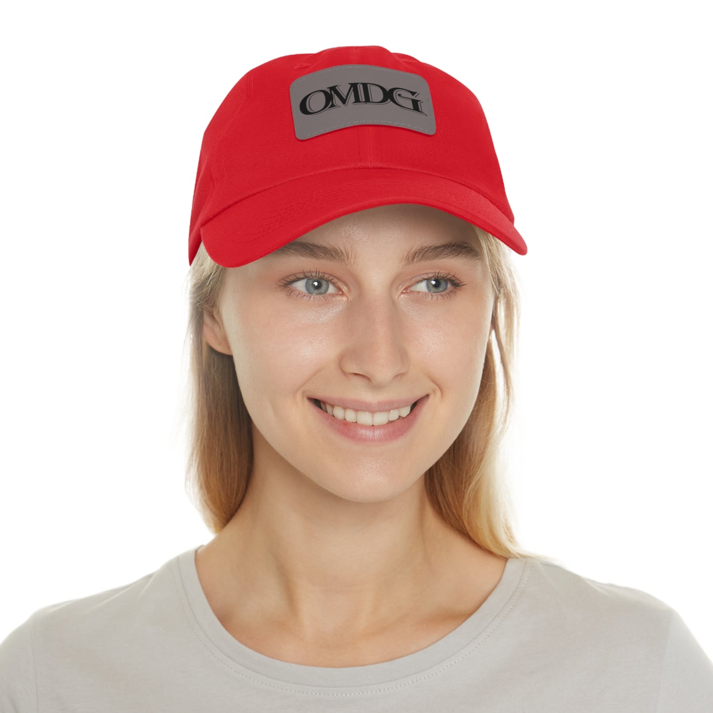 OMDG Black Lettering Leather - Casual and Trendy Accessory for Everyday Wear