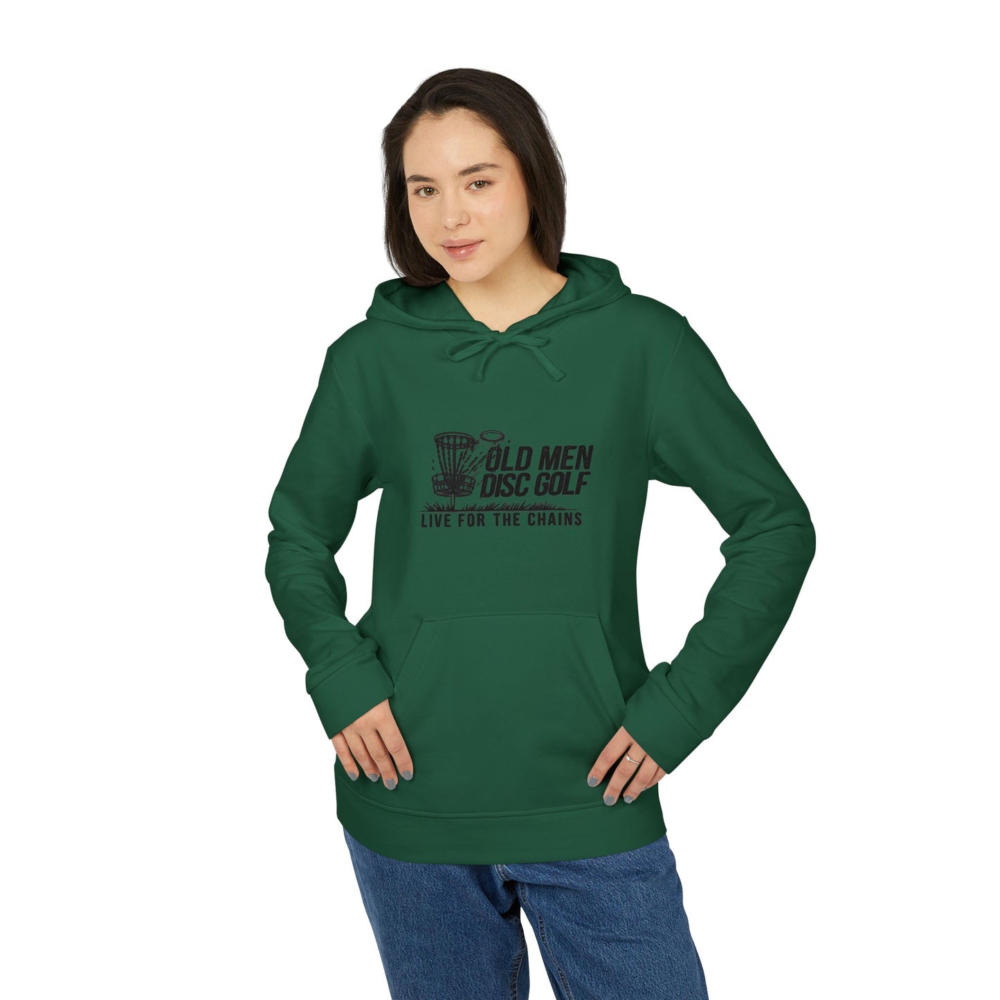 Old Man Kris Adidas Unisex Hoodie - Live for the Chains - Comfortable Fleece Pullover