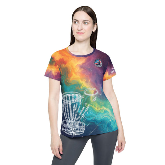 Colorful Galaxy Women's Disc Golf Jersey