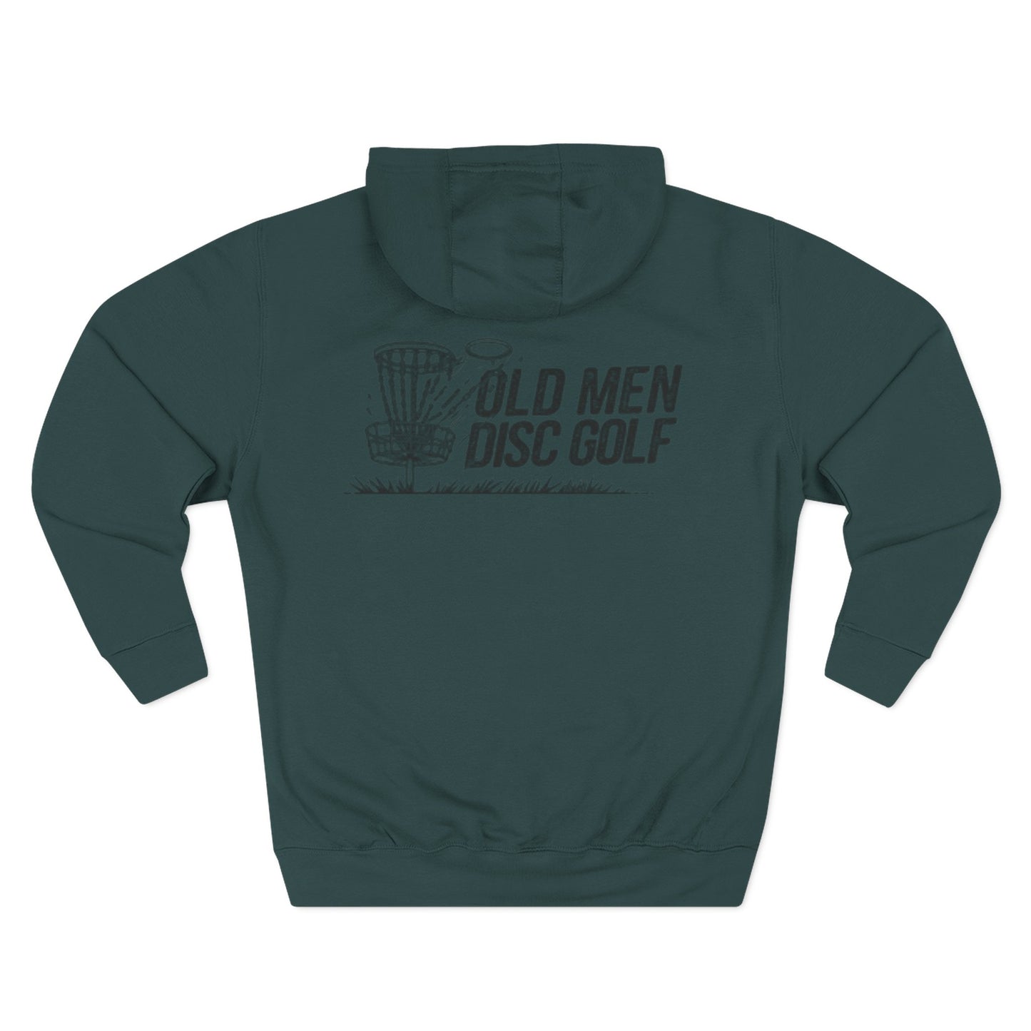 Old Man Kris - Old Men Disc Golf Cozy Three-Panel Fleece Hoodie