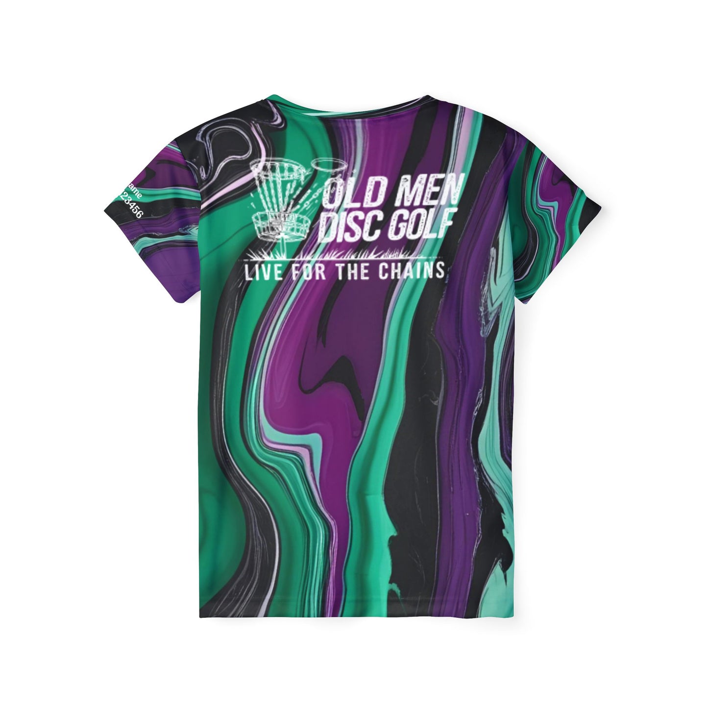 Purple and Green Women's Disc Golf Jersey