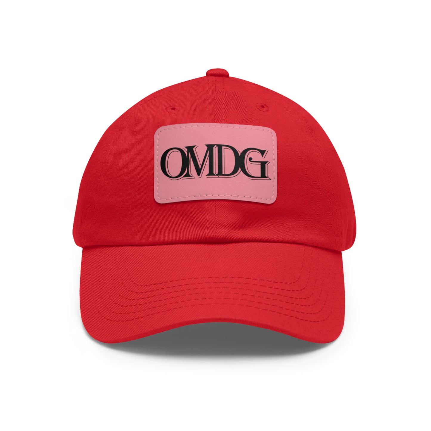 OMDG Black Lettering Leather - Casual and Trendy Accessory for Everyday Wear