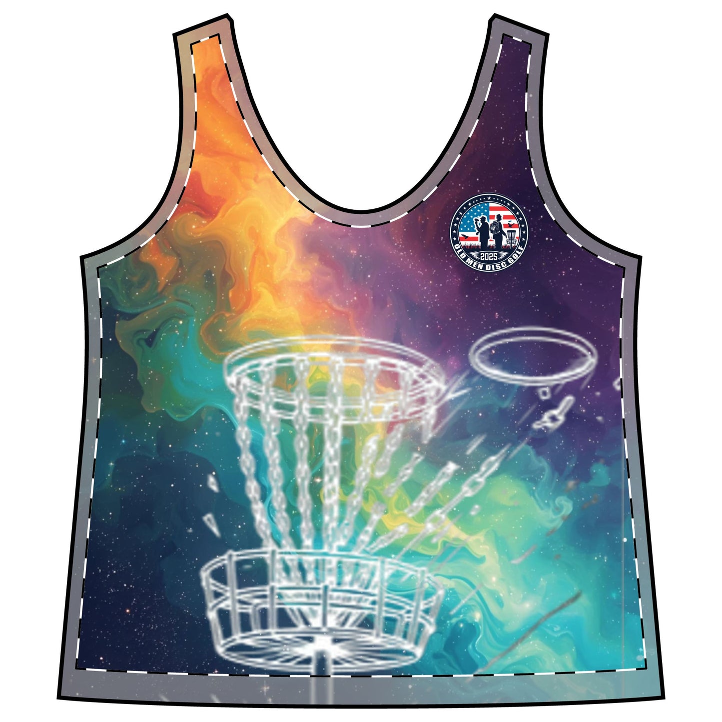 Colorful Galaxy Women's Sporty Racerback Tank