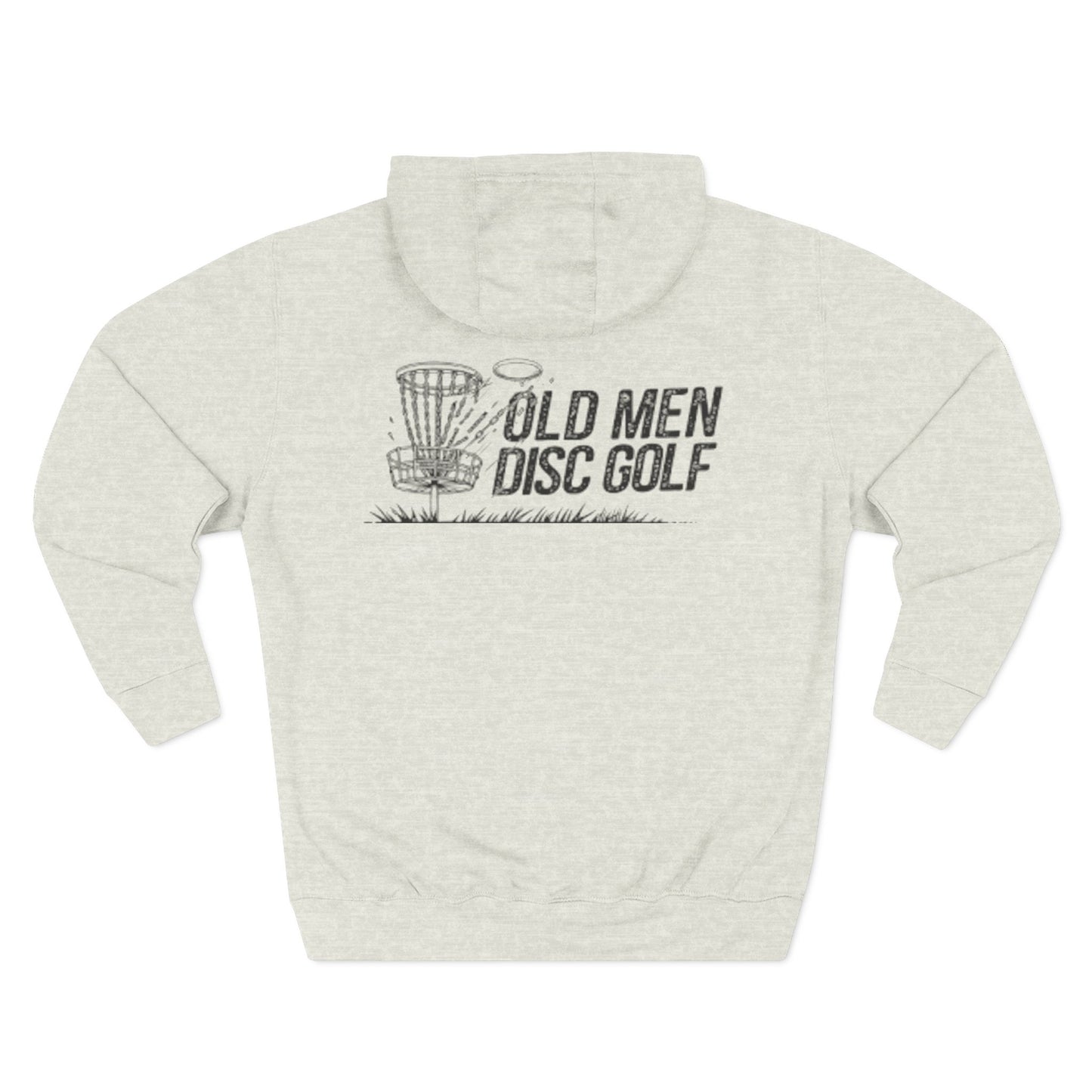 Old Man Kris - Old Men Disc Golf Cozy Three-Panel Fleece Hoodie
