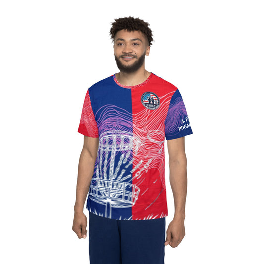 Red and Blue Electrons Men's Sports Jersey (AOP)