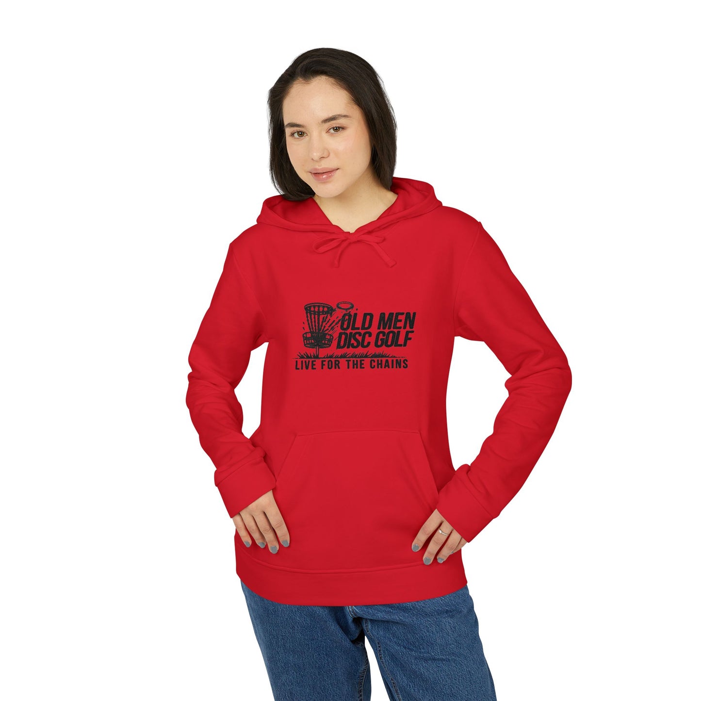 Old Man Kris Adidas Unisex Hoodie - Live for the Chains - Comfortable Fleece Pullover