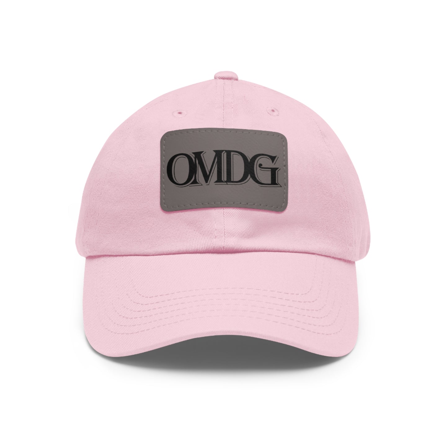 OMDG Black Lettering Leather - Casual and Trendy Accessory for Everyday Wear