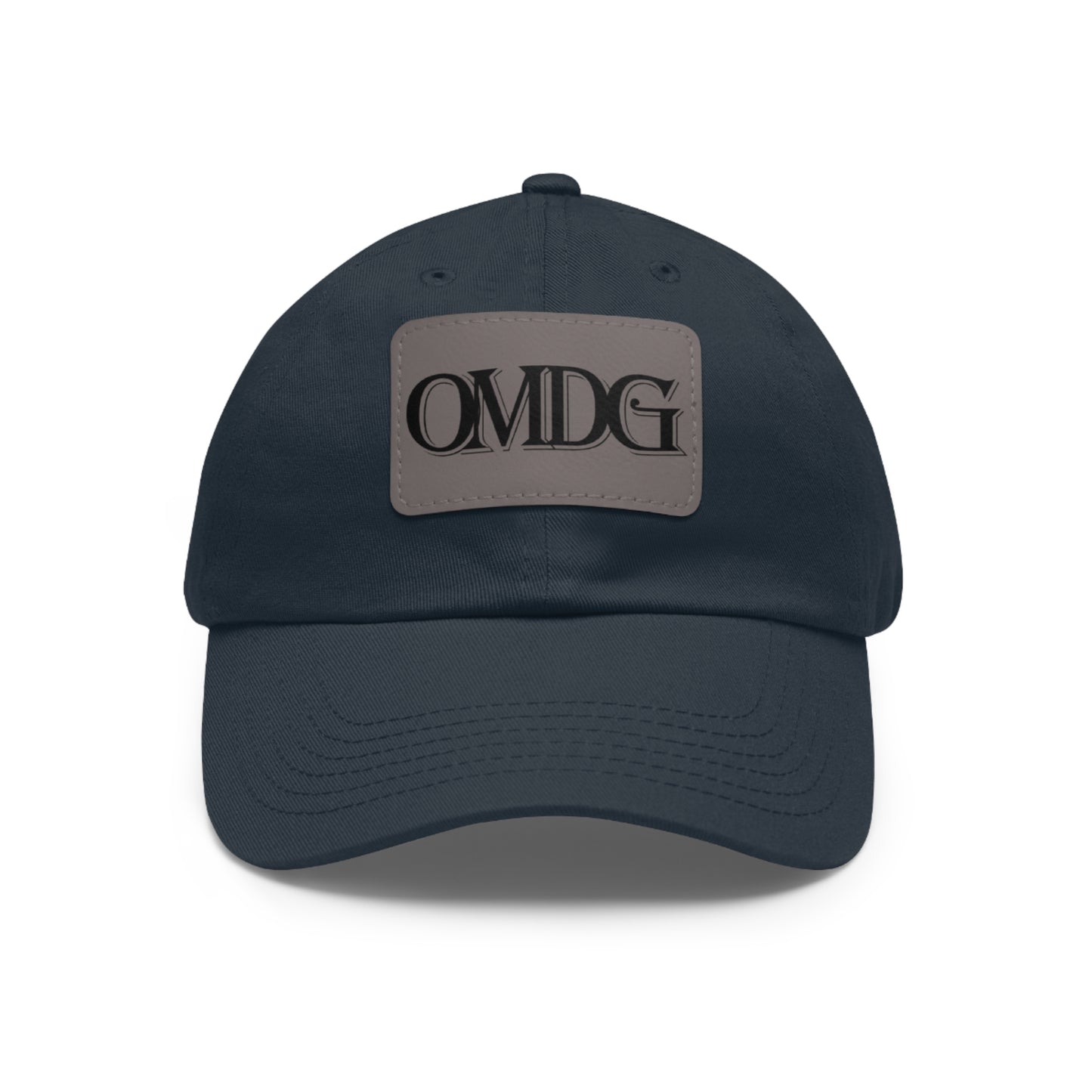 OMDG Black Lettering Leather - Casual and Trendy Accessory for Everyday Wear