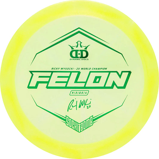 Dynamic Discs Limited Edition Ricky Wysocki Sockibomb Glimmer Lucid Ice Felon