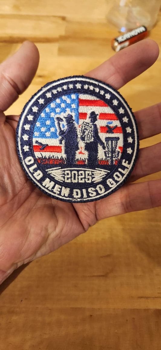 Custom Old Men Disc Golf Patches